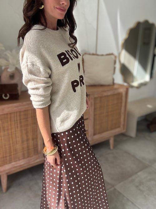 PULL BISOUS BEIGE