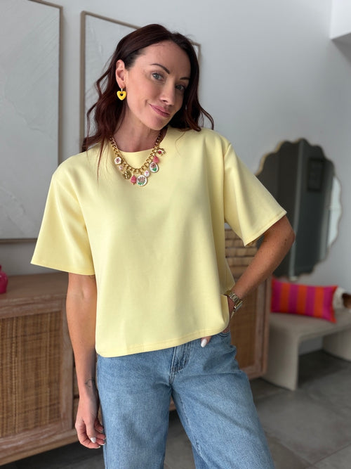 TEE SHIRT OLYMPE JAUNE