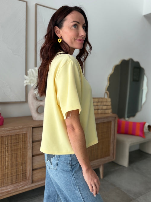 TEE SHIRT OLYMPE JAUNE