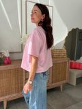 TEE SHIRT OLYMPE ROSE PALE