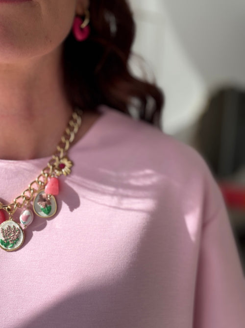 TEE SHIRT OLYMPE ROSE PALE