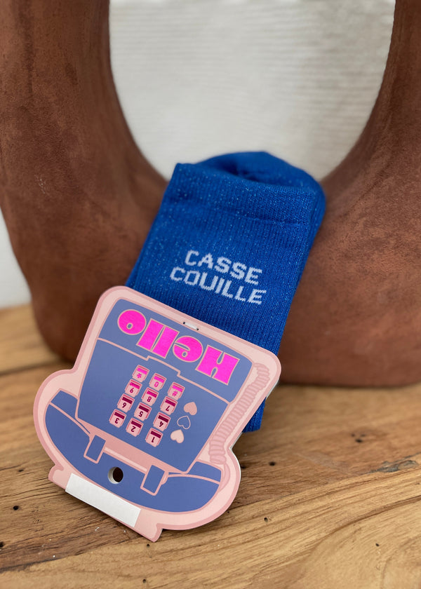 CHAUSSETTES CASSE COUILLE BLEU