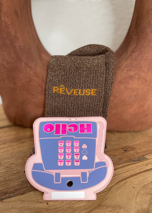 CHAUSSETTES REVEUSE MARRON
