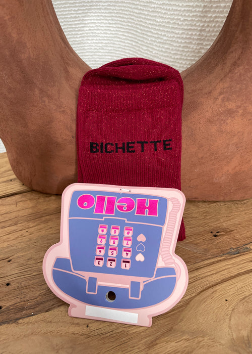 CHAUSSETTES BICHETTE BORDEAUX