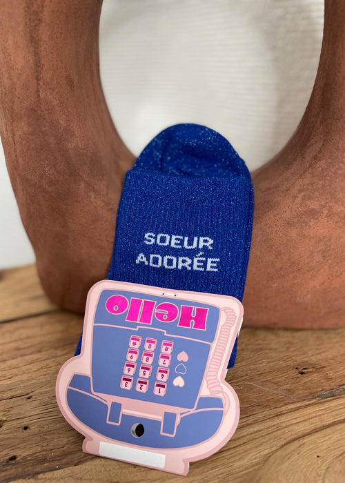CHAUSSETTES SOEUR ADOREE BLEU