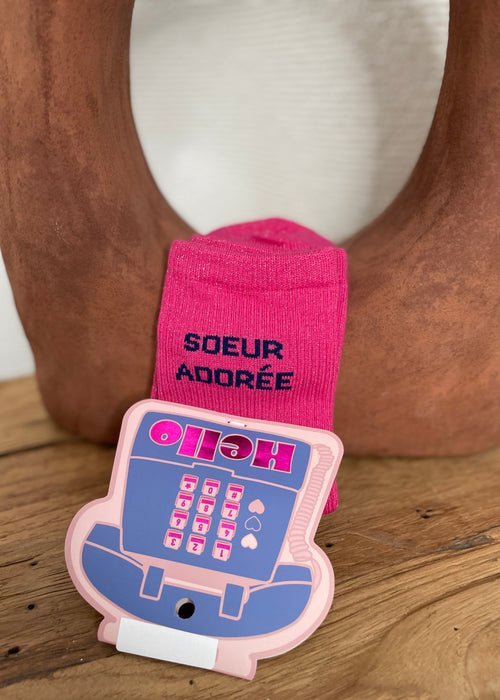 CHAUSSETTES SOEUR ADOREE FUSHIA