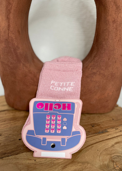 CHAUSSETTES PETITE CONNE ROSE