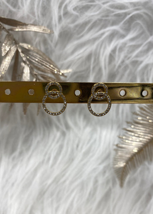 BOUCLES D'OREILLES DOUBLE CERCLE