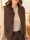 GILET SYLVIA CHOCOLAT