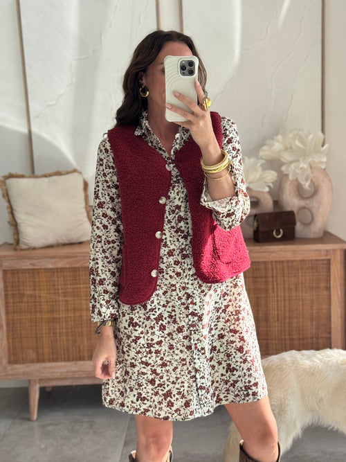 GILET JUDY BORDEAUX