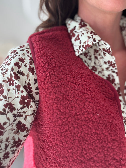 GILET JUDY BORDEAUX