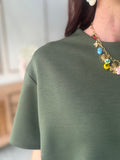 TEE SHIRT OLYMPE KAKI