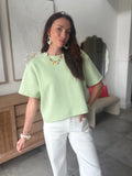 TEE SHIRT OLYMPE VERT D'EAU