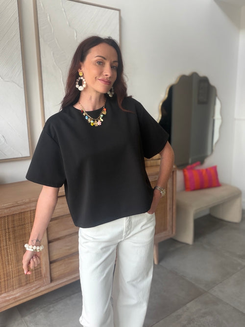 TEE SHIRT OLYMPE NOIR