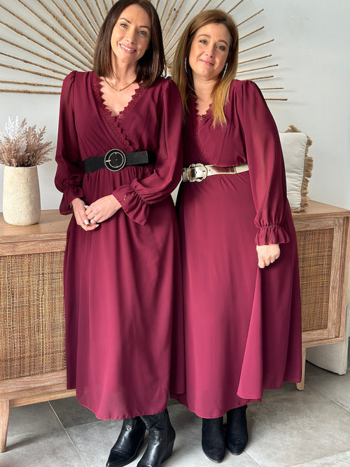 ROBE JANNA BORDEAUX