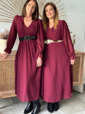 ROBE JANNA BORDEAUX