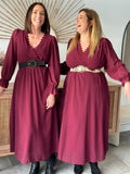 ROBE JANNA BORDEAUX