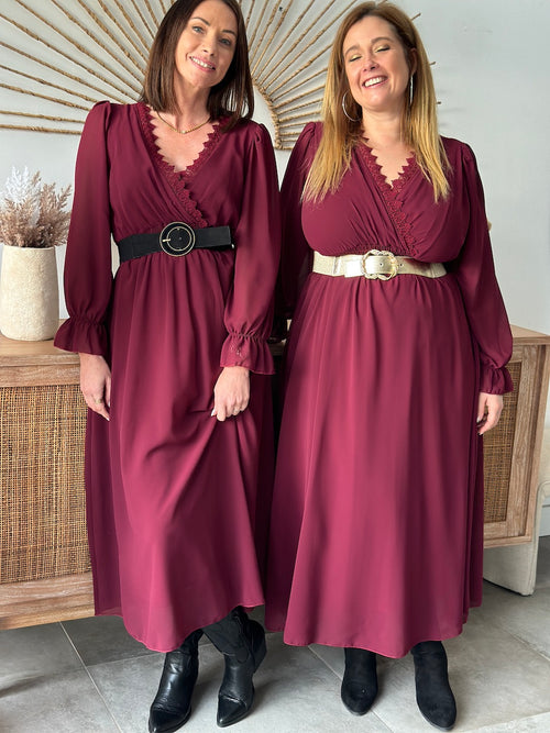 ROBE JANNA BORDEAUX