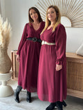 ROBE JANNA BORDEAUX