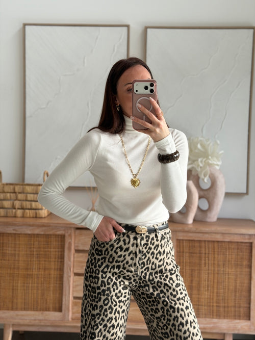 TOP POLAIRE OPHELIE BLANC