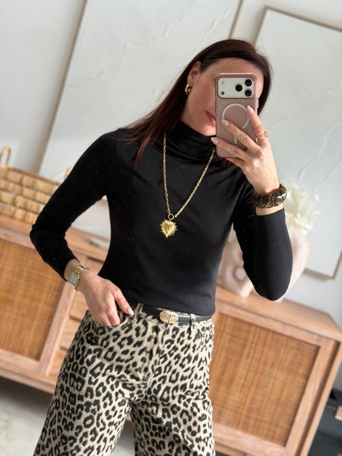 TOP POLAIRE OPHELIE NOIR