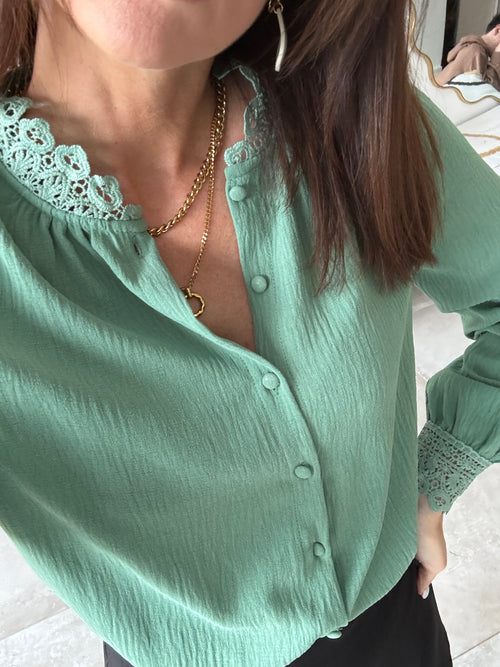 CHEMISE MAELIE VERT D'EAU