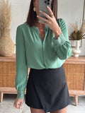 CHEMISE MAELIE VERT D'EAU