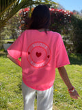 TEESHIRT BISOU ROSE