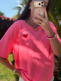 TEESHIRT BISOU ROSE