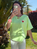 TEESHIRT BISOU JAUNE