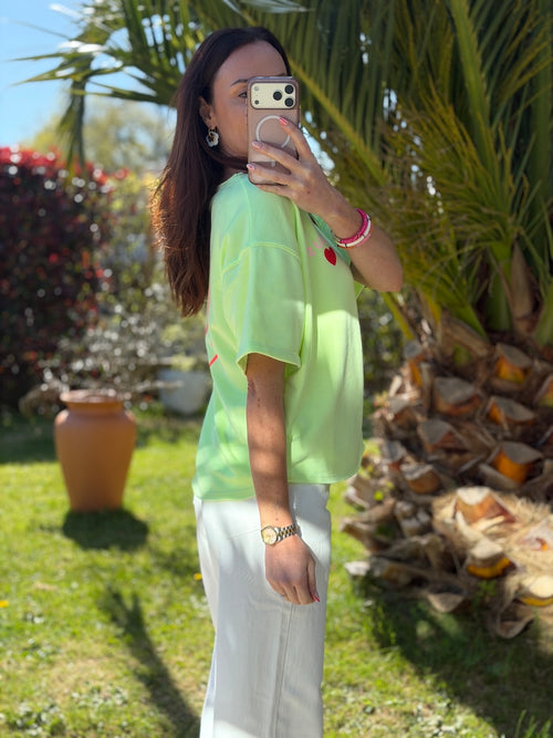 TEESHIRT BISOU JAUNE