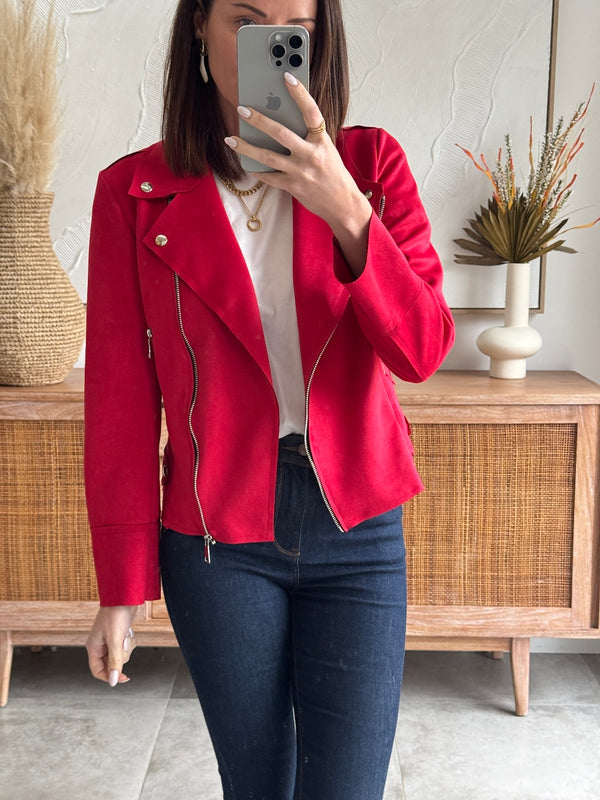 VESTE MARTIN ROUGE