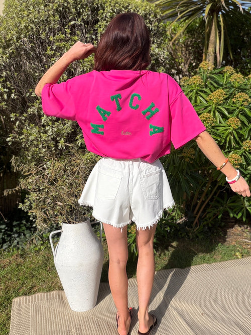 TEE SHIRT PINK MATCHA