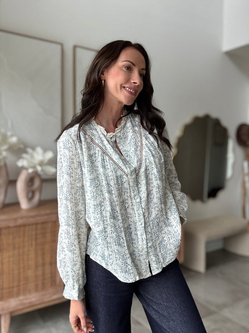 CHEMISE BLEUET
