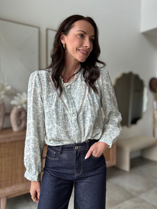 CHEMISE BLEUET