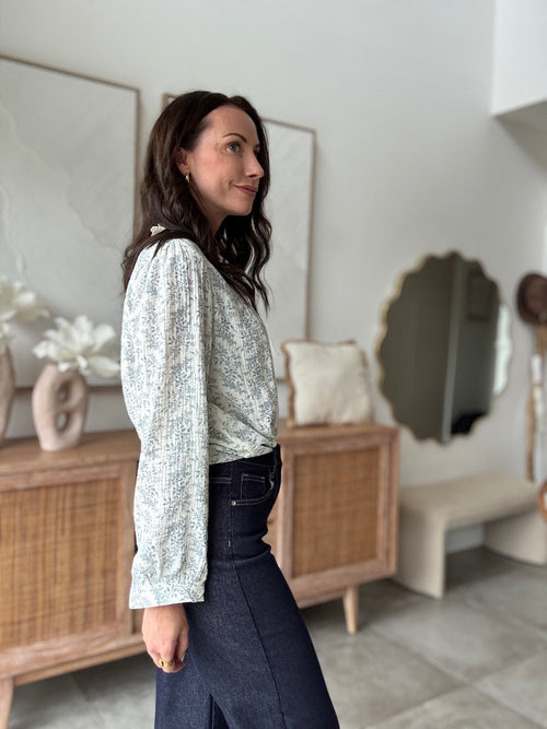 CHEMISE BLEUET