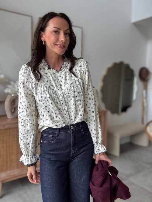 CHEMISE YAELLE MARINE