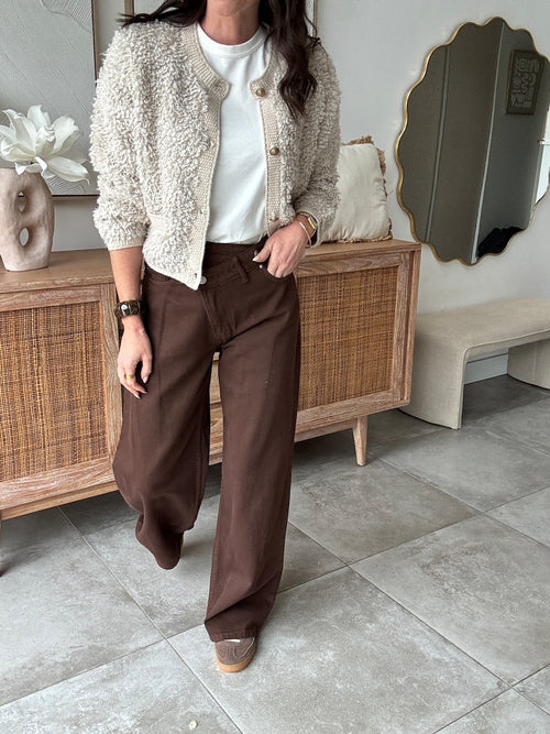 JEANS SERENA MARRON