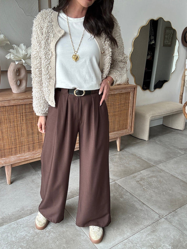 PANTALON LOUNA MARRON