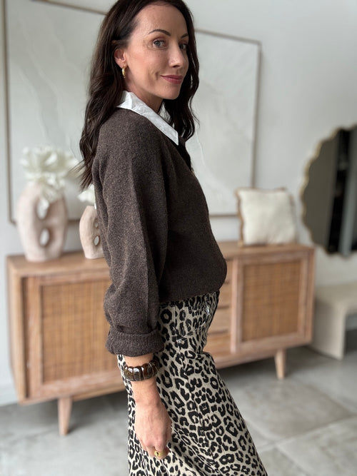PULL GARANCE MARRON