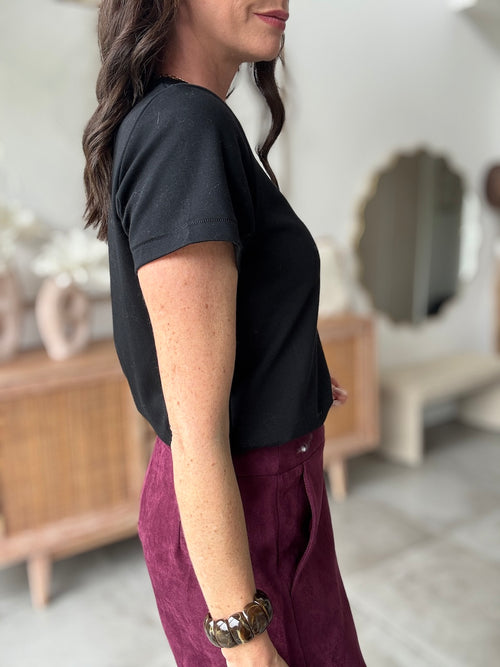 TEE SHIRT SOPHIA NOIR