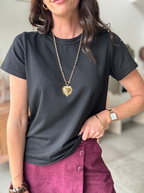 TEE SHIRT SOPHIA NOIR