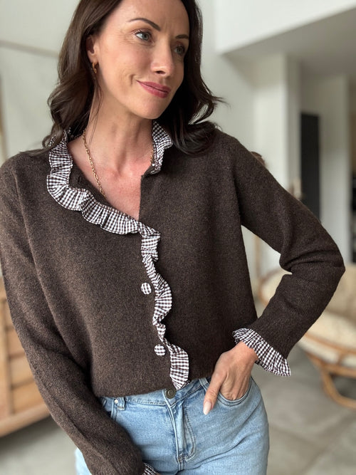 GILET CAMI MARRON