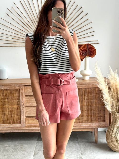 SHORT TIMY VIEUX ROSE