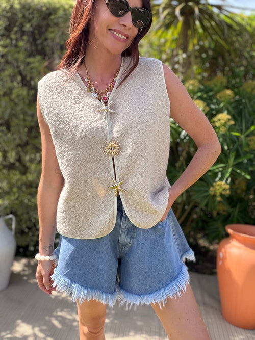 GILET PAMELA BEIGE