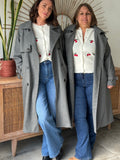 MANTEAU HANANE GRIS