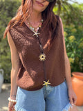 GILET PAMELA MARRON