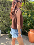GILET PAMELA MARRON
