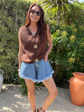 GILET PAMELA MARRON
