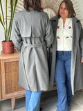 MANTEAU HANANE GRIS